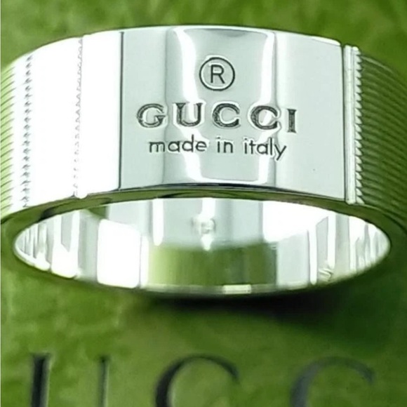 NWT Gucci Silver Trademark  Ring - Picture 1 of 8